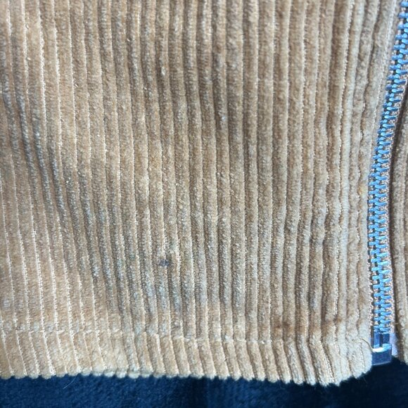 Forever 21 Women’s Corduroy Mini Skirt Tan with Front Zipper – Size M - Picture 2 of 4